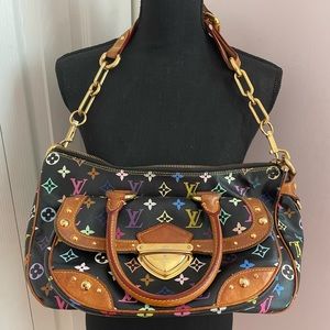 Louis Vuitton Black Multicolored Monogram Canvas Rita